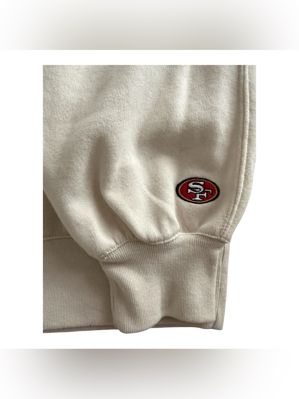 Abercrombie & Fitch Cream San Francisco 49ers graphic oversized Sunday crew - Picture 5 of 7